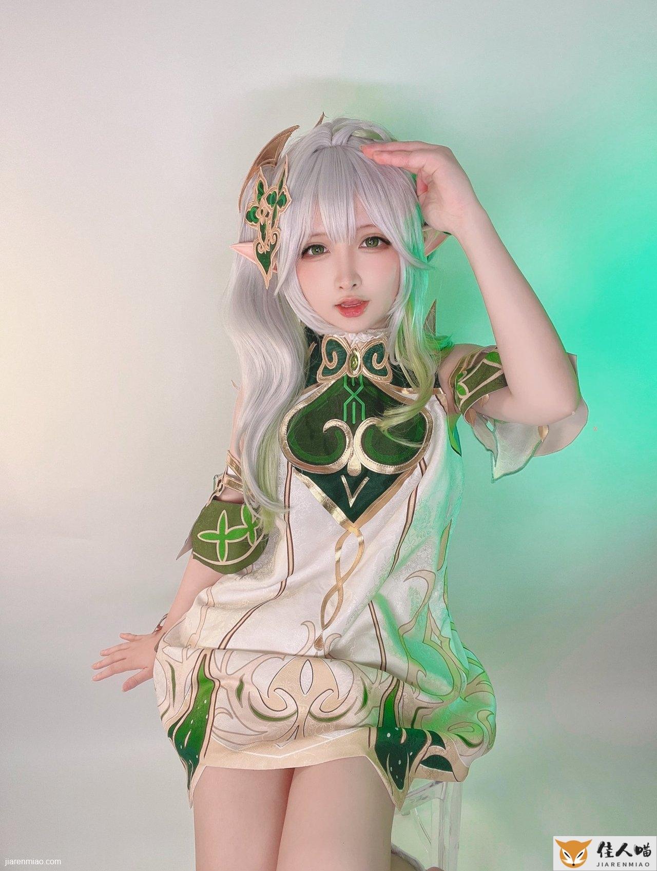 漫展返图：樱梨梨Eriri的小草神cosplay太仙了 cosplay写真 第7张